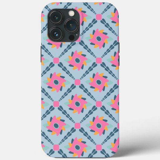 Coques Case-Mate iPhone Conception vibrante de carrelage géométrique (Verso)