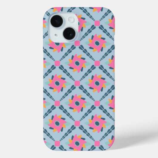 Coques Case-Mate iPhone Conception vibrante de carrelage géométrique (Verso)