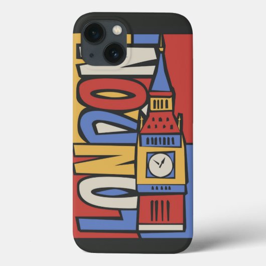Coques Case-Mate iPhone Conception vibrante de Londres, Angleterre | (Verso)