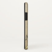 Coques Case-Mate iPhone Conception vintage de microphone (Dos/Droite)