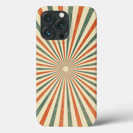 Coques Case-Mate iPhone Conception Vintage rétro Sunburst (Verso)