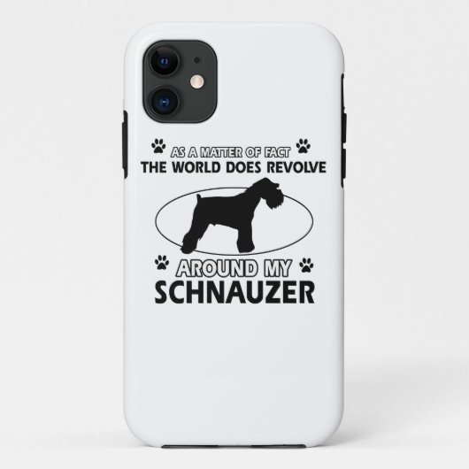 Coques Case-Mate iPhone conceptions drôles de SCHNAUZER (Dos)