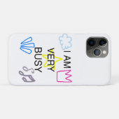 Coques Case-Mate iPhone Conceptions uniques je suis très occupé (Dos (Horizontal))