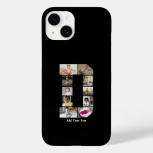 Coque Pour iPhone 14 Concevez votre propre lettre D photo Collage