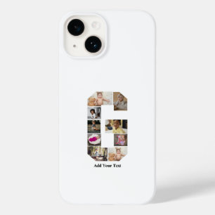 Coque Pour iPhone 14 Concevez votre propre lettre G photo Collage