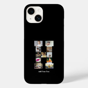 Coque Pour iPhone 14 Concevez votre propre lettre H photo Collage