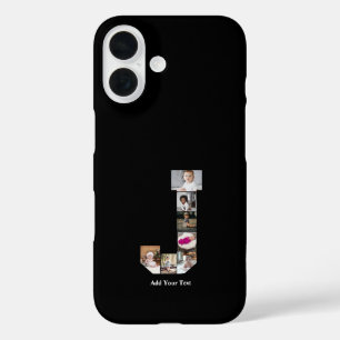 Coques iPhone 16 Concevez votre propre lettre J Photo Collage