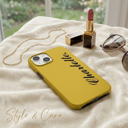 Coques Case-Mate iPhone Concevez Votre Propre Nom sur Ce Métal Doré