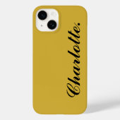 Coques Case-Mate iPhone Concevez Votre Propre Nom sur Ce Métal Doré (Verso)
