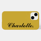 Coques Case-Mate iPhone Concevez Votre Propre Nom sur Ce Métal Doré (Verso (horizontal))
