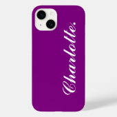 Coques Case-Mate iPhone Concevez Votre Propre Nom sur Ce Violet (Verso)