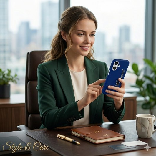Coques Case-Mate iPhone Concevez Votre Propre Nom sur Cette Marine