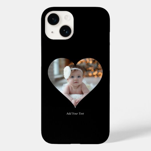 Coques Case-Mate iPhone Concevez votre propre photo en forme de coeur uniq (Verso)