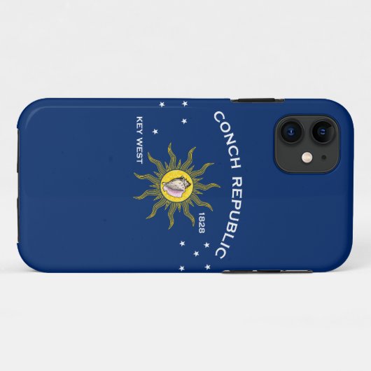 Coques Case-Mate iPhone Conch Republic Flag (Dos (Horizontal))