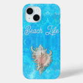 Coques Case-Mate iPhone Conch Shell "Beach Life" (Verso)