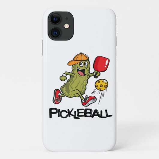 Coques Case-Mate iPhone Concombre Drôle Jouant Pickleball (Dos)