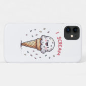 Coques Case-Mate iPhone Cône de glace I Scream avec paillettes (Dos (Horizontal))