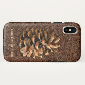 Coques Case-Mate iPhone Cône De Pin Sur Aiguilles Tombées (Dos (Horizontal))