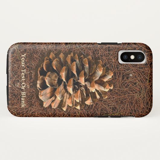 Coques Case-Mate iPhone Cône De Pin Sur Aiguilles Tombées (Dos (Horizontal))