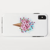 Coques Case-Mate iPhone Cône rose Sakura crème glacée gaufre (Dos (Horizontal))