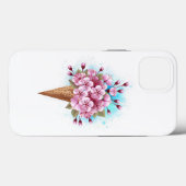 Coques Case-Mate iPhone Cône rose Sakura crème glacée gaufre (Verso (horizontal))
