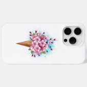 Coques Case-Mate iPhone Cône rose Sakura crème glacée gaufre (Verso (horizontal))