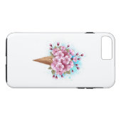 Coques Case-Mate iPhone Cône rose Sakura crème glacée gaufre (Dos (Horizontal))
