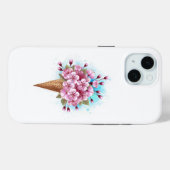 Coques Case-Mate iPhone Cône rose Sakura crème glacée gaufre (Verso (horizontal))