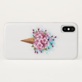 Coques Case-Mate iPhone Cône rose Sakura crème glacée gaufre (Dos (Horizontal))
