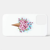 Coques Case-Mate iPhone Cône rose Sakura crème glacée gaufre (Verso (horizontal))