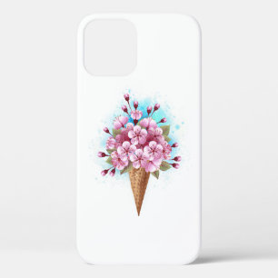Case-Mate iPhone Case Cône rose Sakura crème glacée gaufre