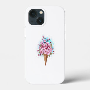 Case-Mate iPhone Case Cône rose Sakura crème glacée gaufre