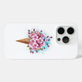 Coques Case-Mate iPhone Cône rose Sakura crème glacée gaufre (Verso (horizontal))