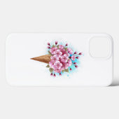 Coques Case-Mate iPhone Cône rose Sakura crème glacée gaufre (Verso (horizontal))