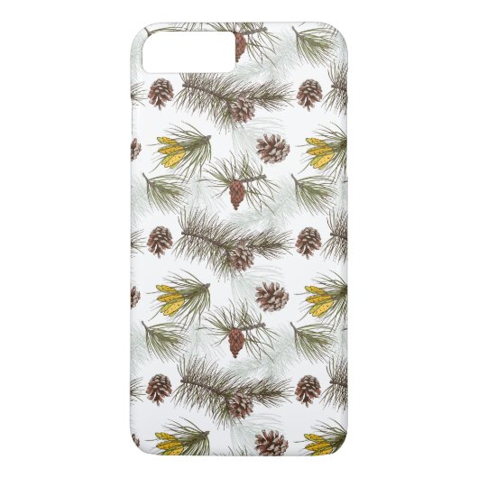 Coques Case-Mate iPhone Cônes de pin d'automne (Dos)