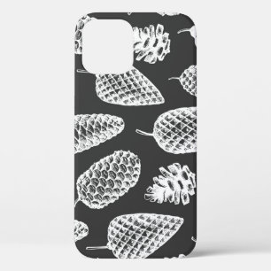 Case-Mate iPhone Case cônes de pin vintage, tableau de bord botanique.