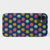 Coques Case-Mate iPhone Confetti à point de gribouillage arc-en-ciel sur p (Dos (Horizontal))