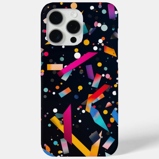 Coques Case-Mate iPhone Confetti aux couleurs vives (Verso)