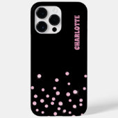 Coques Case-Mate iPhone Confetti en diamant rose (Verso)