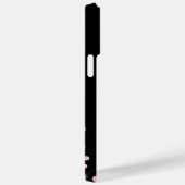 Coques Case-Mate iPhone Confetti en diamant rose (Verso / Droite)