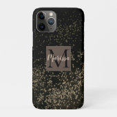 Coques Case-Mate iPhone Confetti Monogram Chic Gold (Dos)