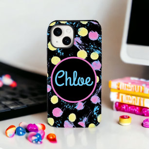 Coque Pour iPhone 14 Confetti Paint Splash Multicolor Custom Coque-Mate