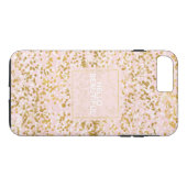 Coques Case-Mate iPhone Confetti rose or (Dos (Horizontal))