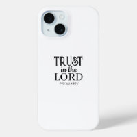 Confiance dans le Seigneur Bible Verse Noir et Bla