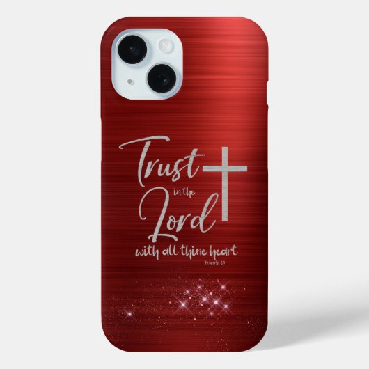 Coques Case-Mate iPhone Confiance dans le Seigneur KJV Bible Verse iPhone (Verso)