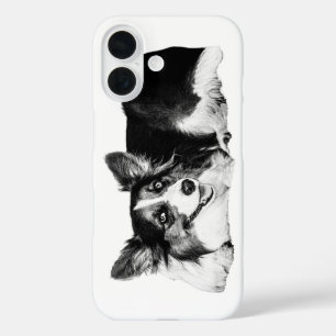 Coques iPhone 16 Confiance Monochrome Corgi