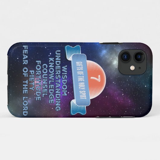 Coques Case-Mate iPhone Confirmation 7 Dons de l'Esprit Saint (Dos (Horizontal))