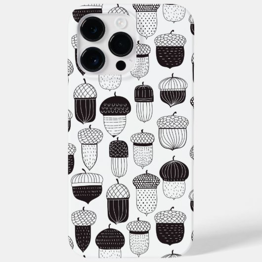 Coques Case-Mate iPhone Conflit de Doodle motif d'automne (Verso)