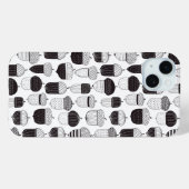 Coques Case-Mate iPhone Conflit de Doodle motif d'automne (Verso (horizontal))