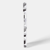 Coques Case-Mate iPhone Conflit de Doodle motif d'automne (Verso / Gauche)